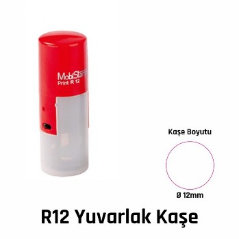 Mobistamps Print R12 Yuvarlak Kaşe Boyutu Hakkında