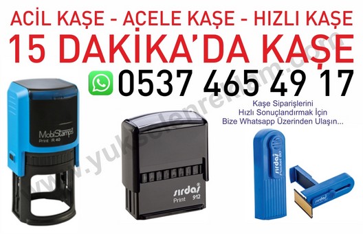 Acil Kaşe - Acele Kaşe - Hızlı Kaşe Yapan Yerler!