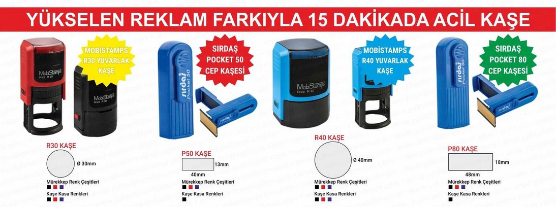 Acil Cep Kaşesi ve Yuvarlak Kaşeler
