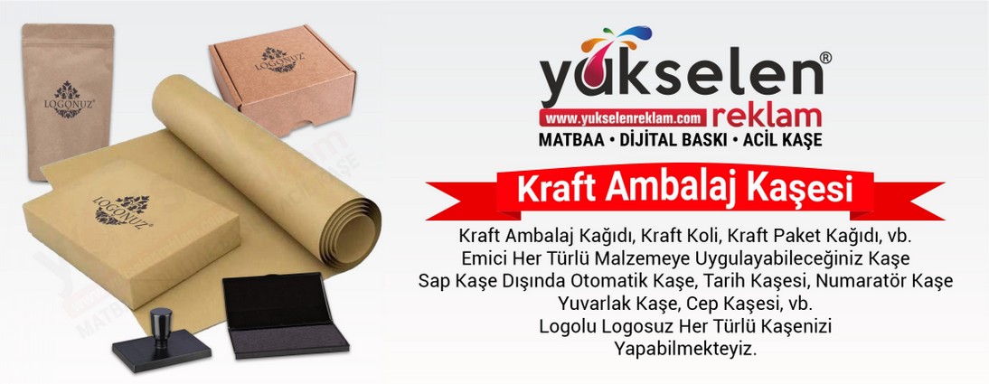 Kraft Ambalaj Kaşesi Basılmış Örneği