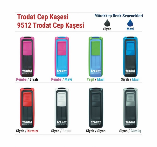 Trodat 9512 Cep Kaşesi